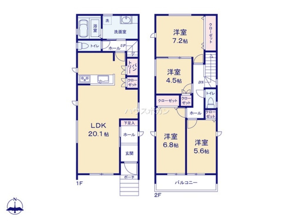 春日井市白山町　全2棟　2号棟 画像1