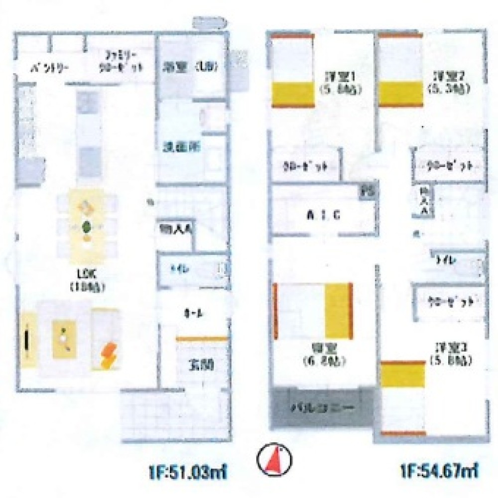 東海市加木屋町　第二十二　全2棟　1号棟 画像2