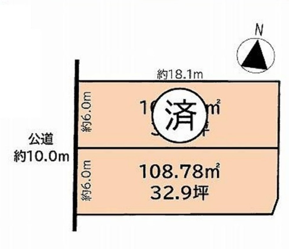 春日井市上条町　全2区画 画像1