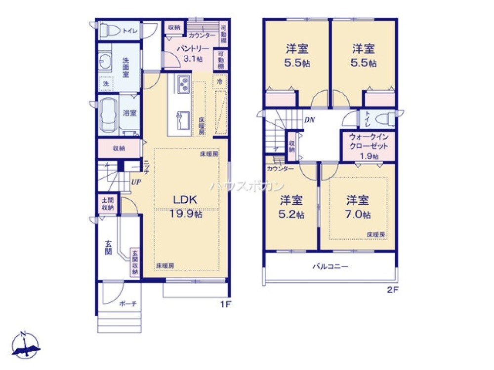 春日井市白山町　全3棟　2号棟 画像1