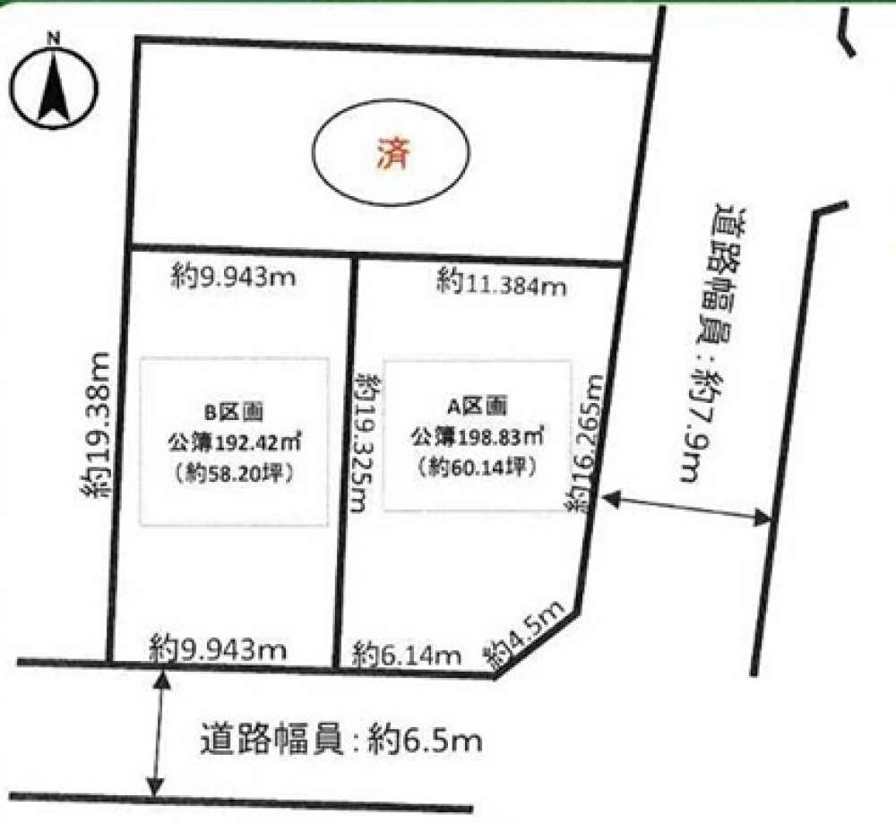 海部郡蟹江町大字須成　全3区画　A区画 画像1