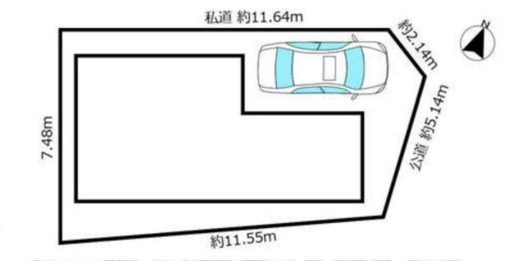 スカイバルコニー付き3階建！