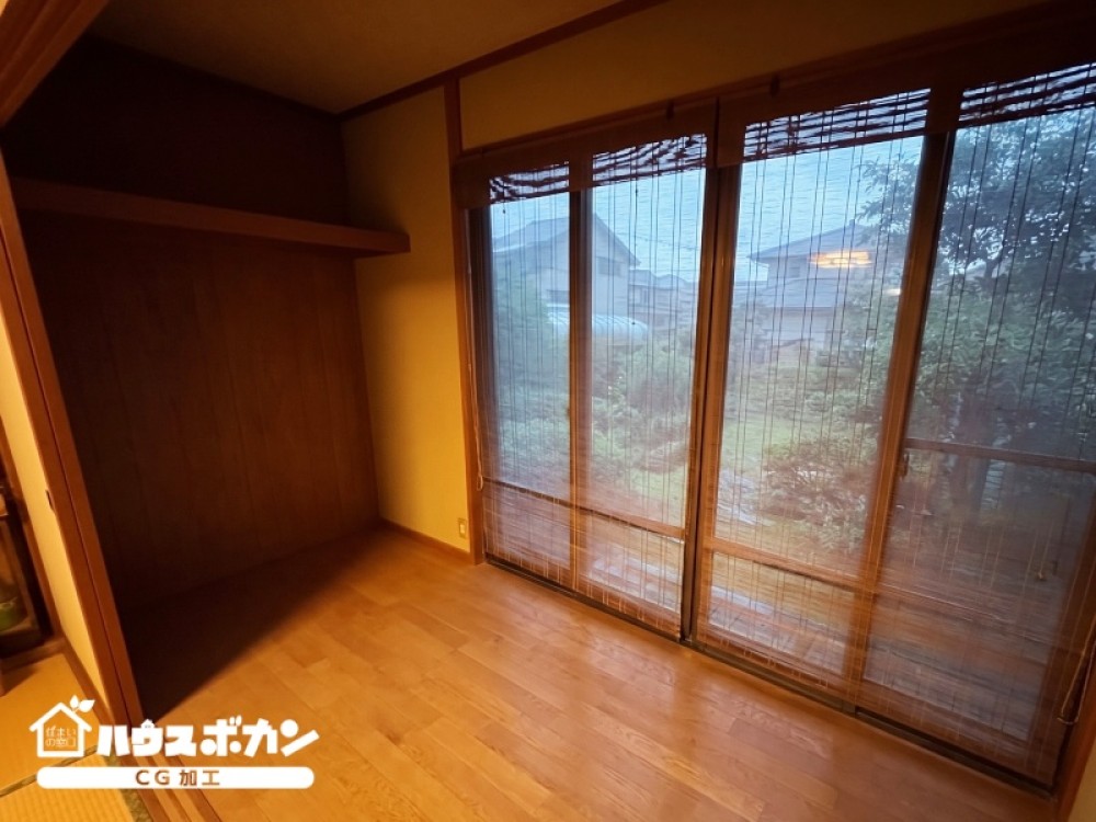 大き目サイズの窓から気持ちの良い風が通り抜けます。