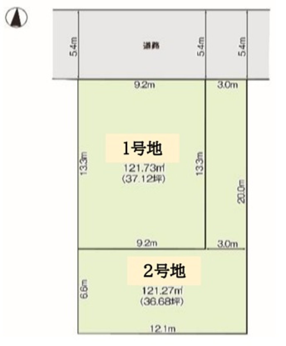 名古屋市中川区若山町　1期　全2区画　1号地 画像1