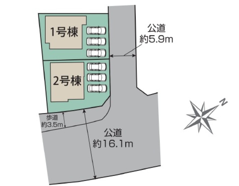 知多市つつじが丘三丁目　全2棟　1号棟 画像1