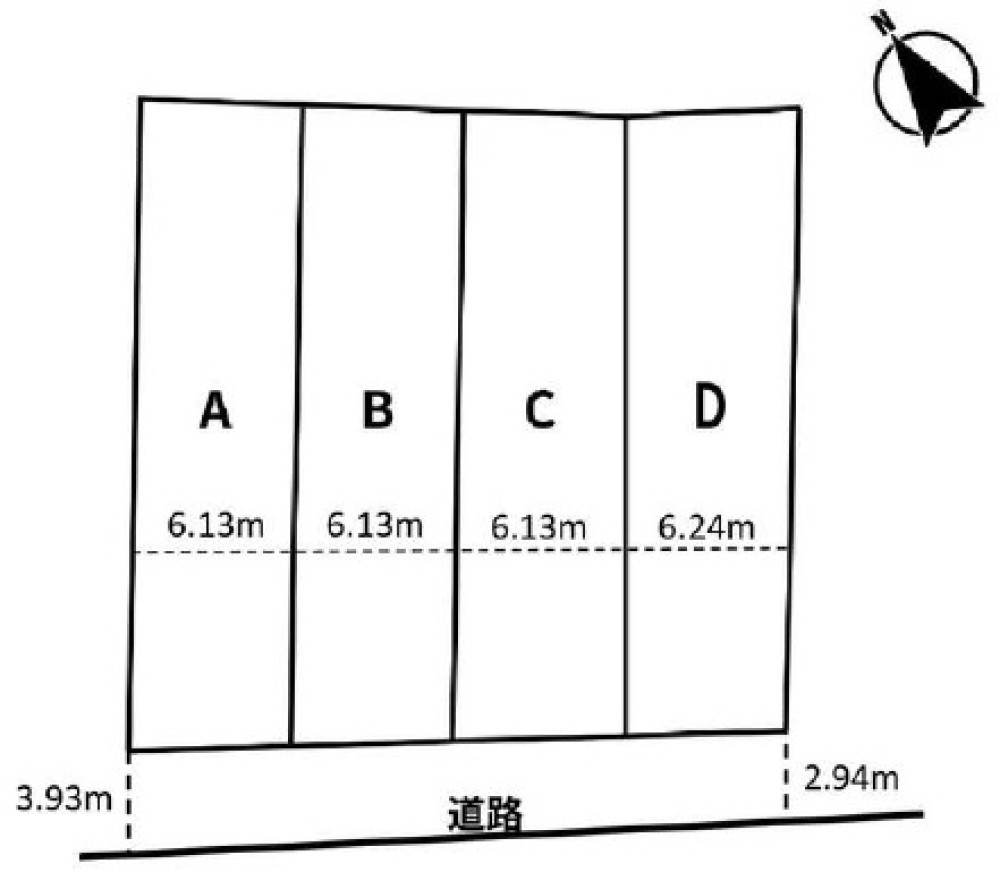 刈谷市野田町段留　全4区画　C区画 画像1