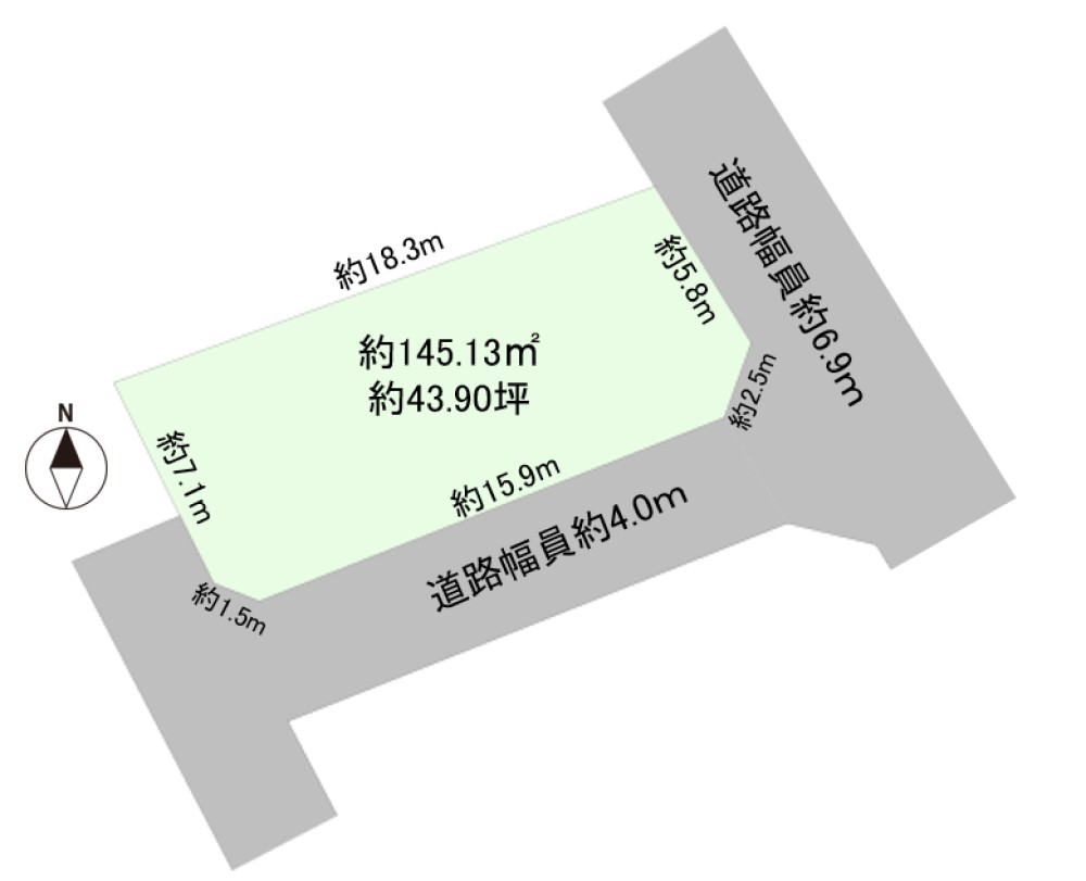 南東角地のため日当たり良好！