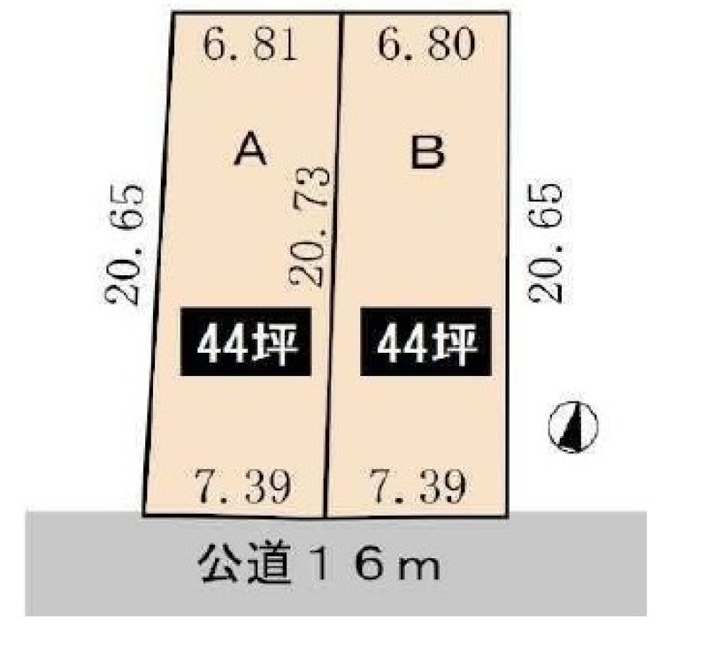 春日井市高蔵寺町　全2区画　A区画 画像1