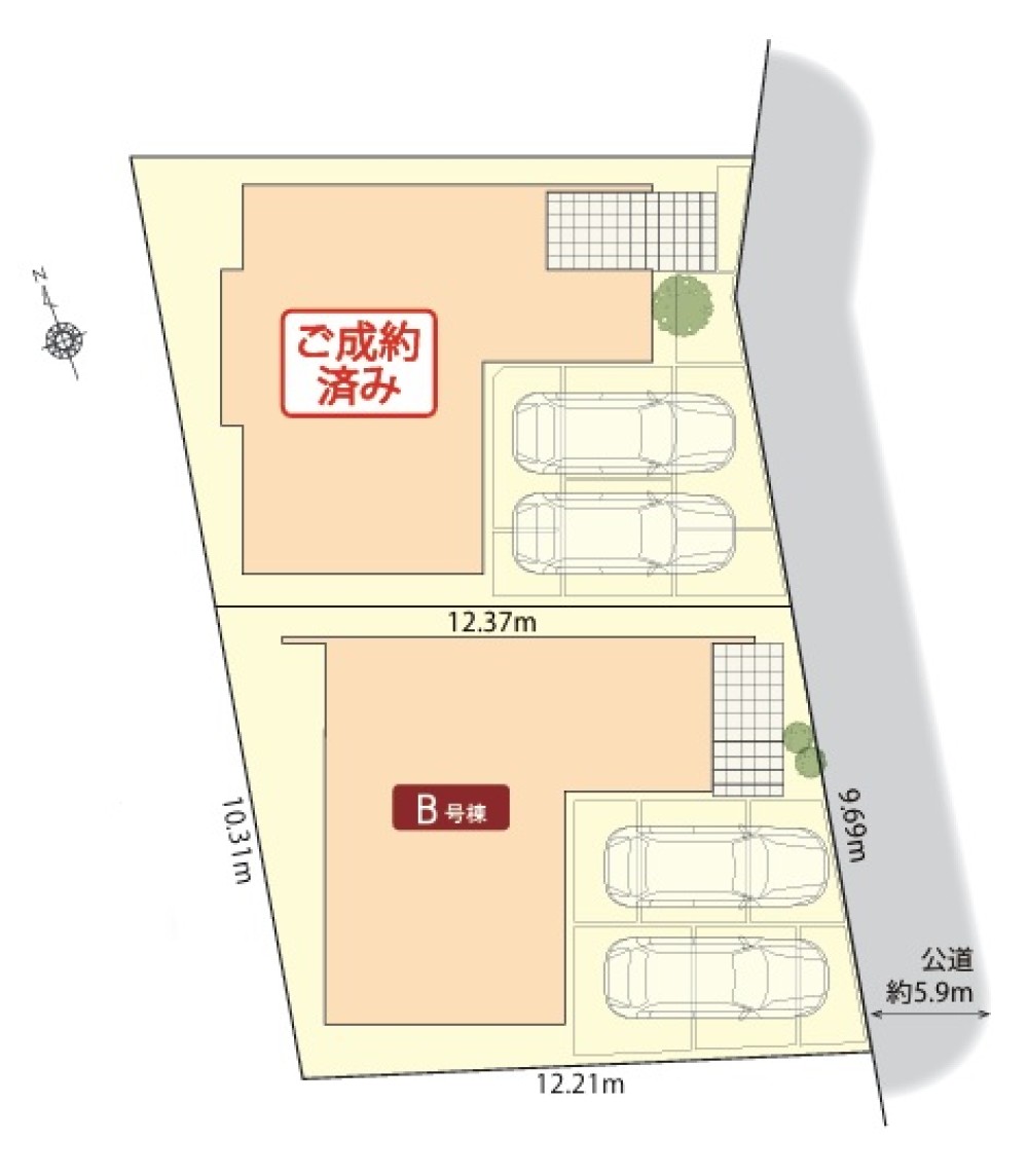 春日井市篠木町　全3棟　B棟 画像1
