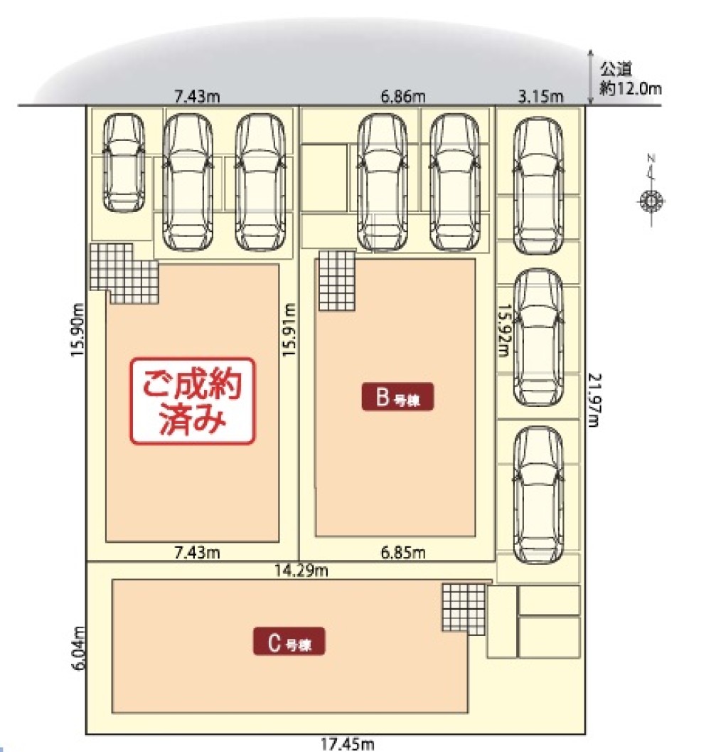 春日井市不二ガ丘2期　全3棟　C号棟 画像1