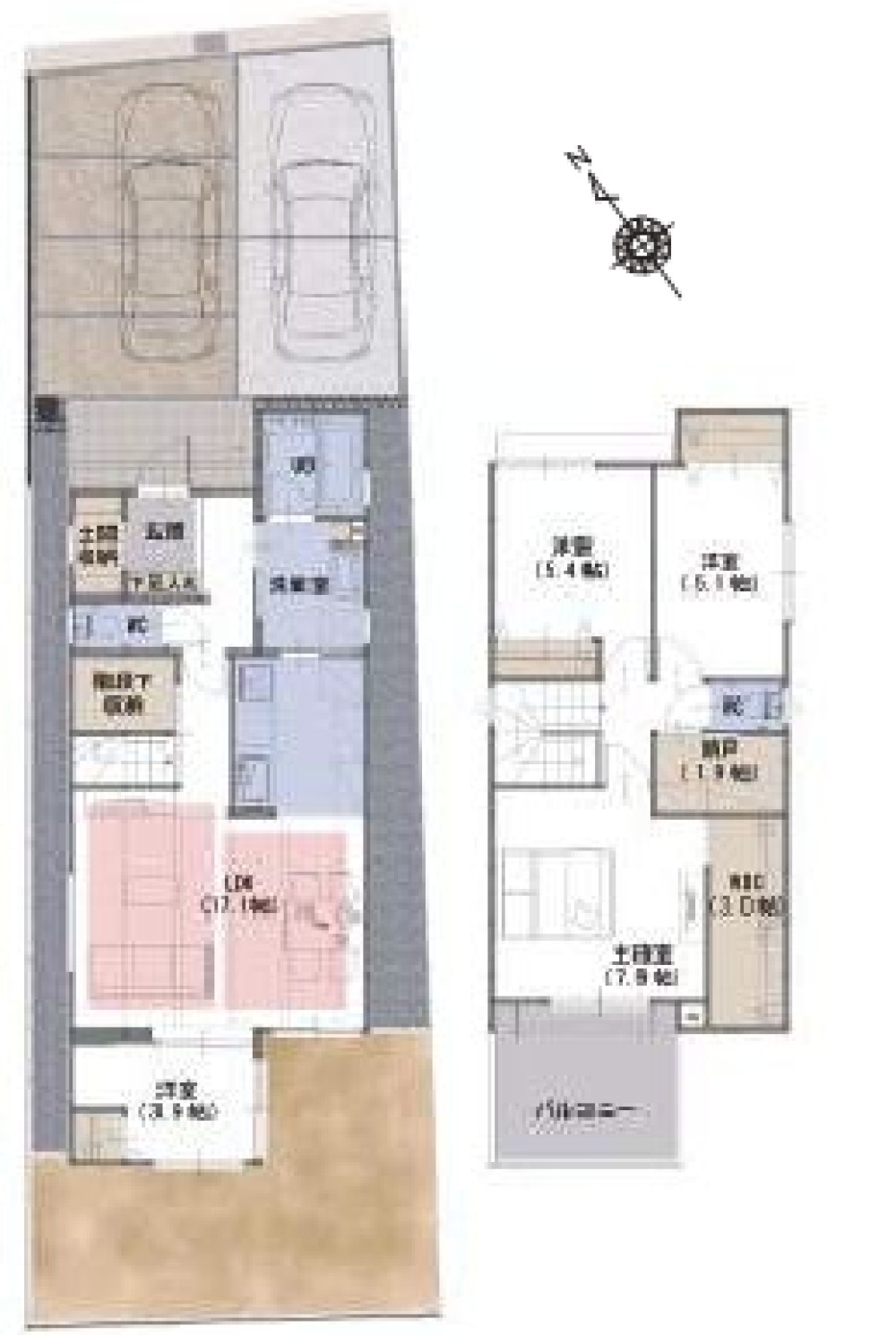 岡崎市矢作町　5期　全2棟　A号棟 画像2