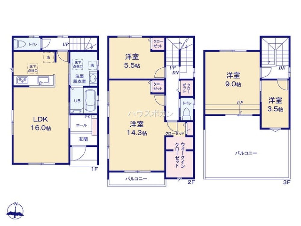 知立市八ツ田町　全3棟　No.B 画像5