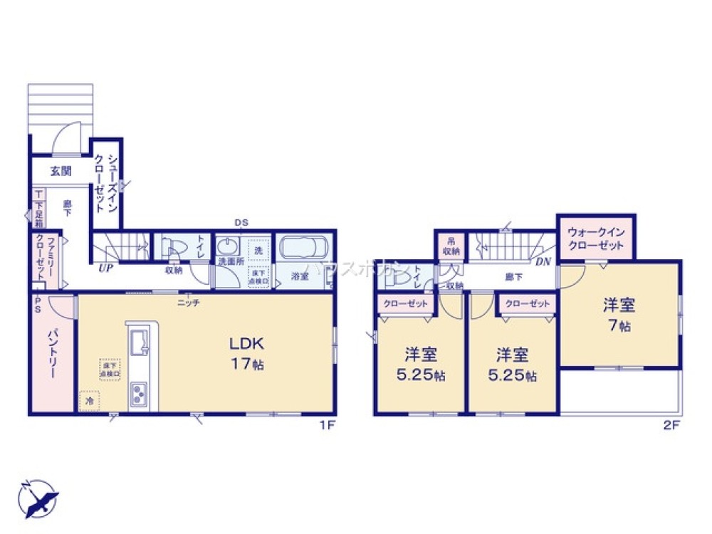 全居室収納豊富・ゆとりのある間取り◎