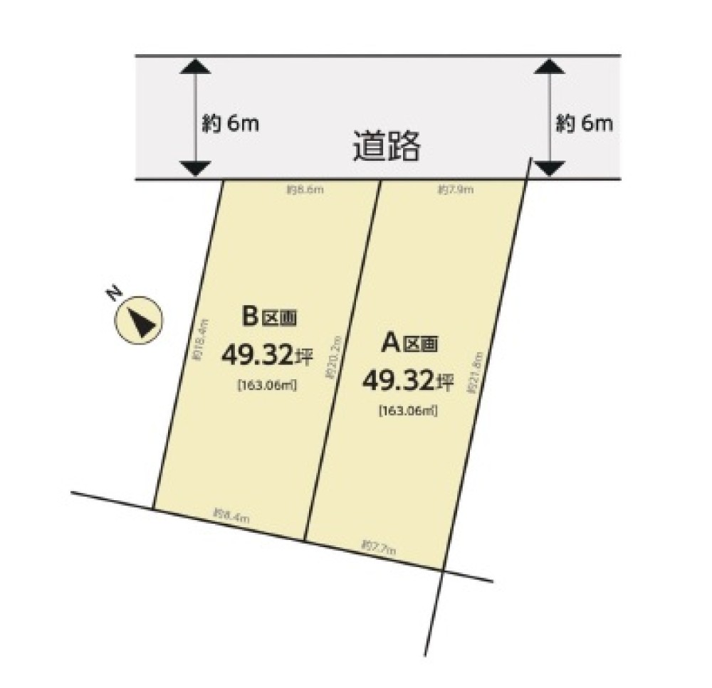 豊明市二村台　全2区画　B区画 画像1