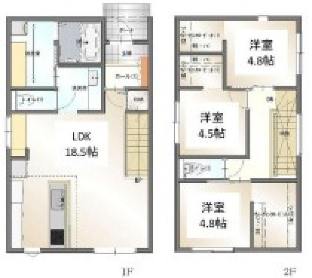 東郷町春木台二丁目　全2棟　A棟 画像2