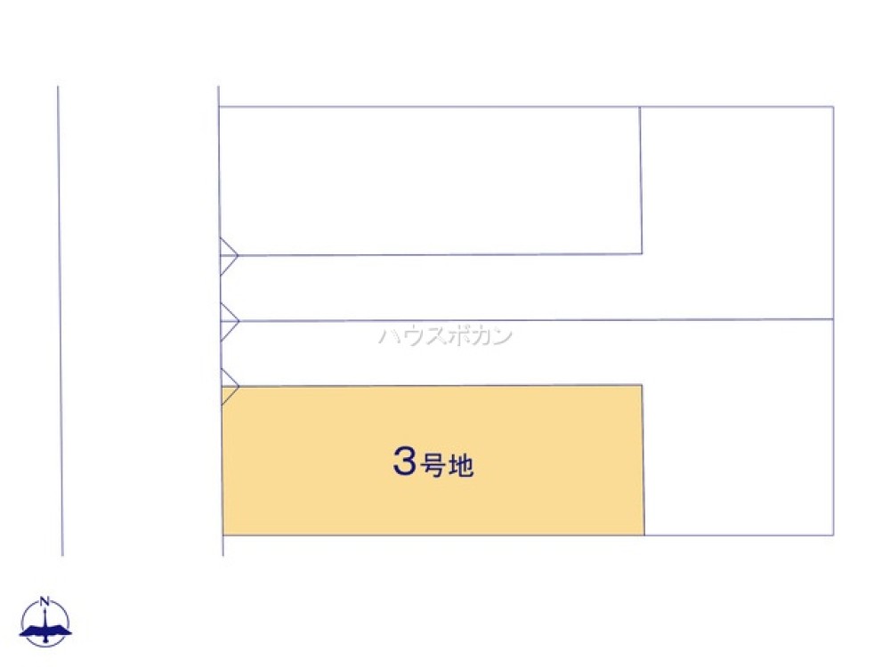 全4区画の分譲地！3号地は約33.9坪◎