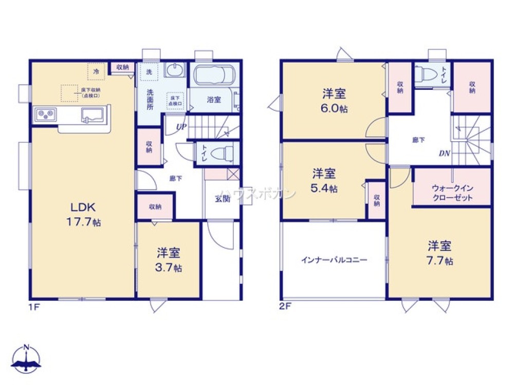 豊橋市多米中町二丁目59期　全2棟　2号棟 画像4