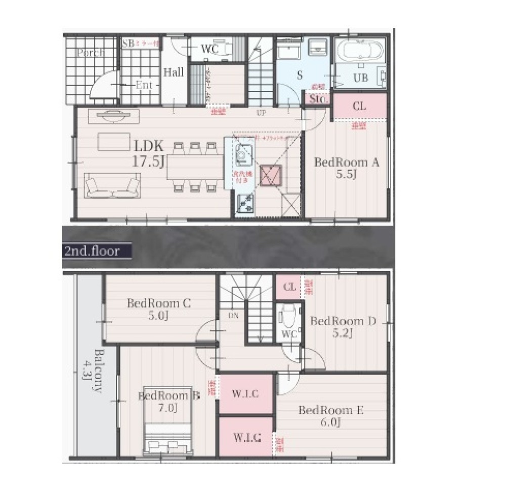 一宮市大和町　5期　全1棟　1号棟 画像2