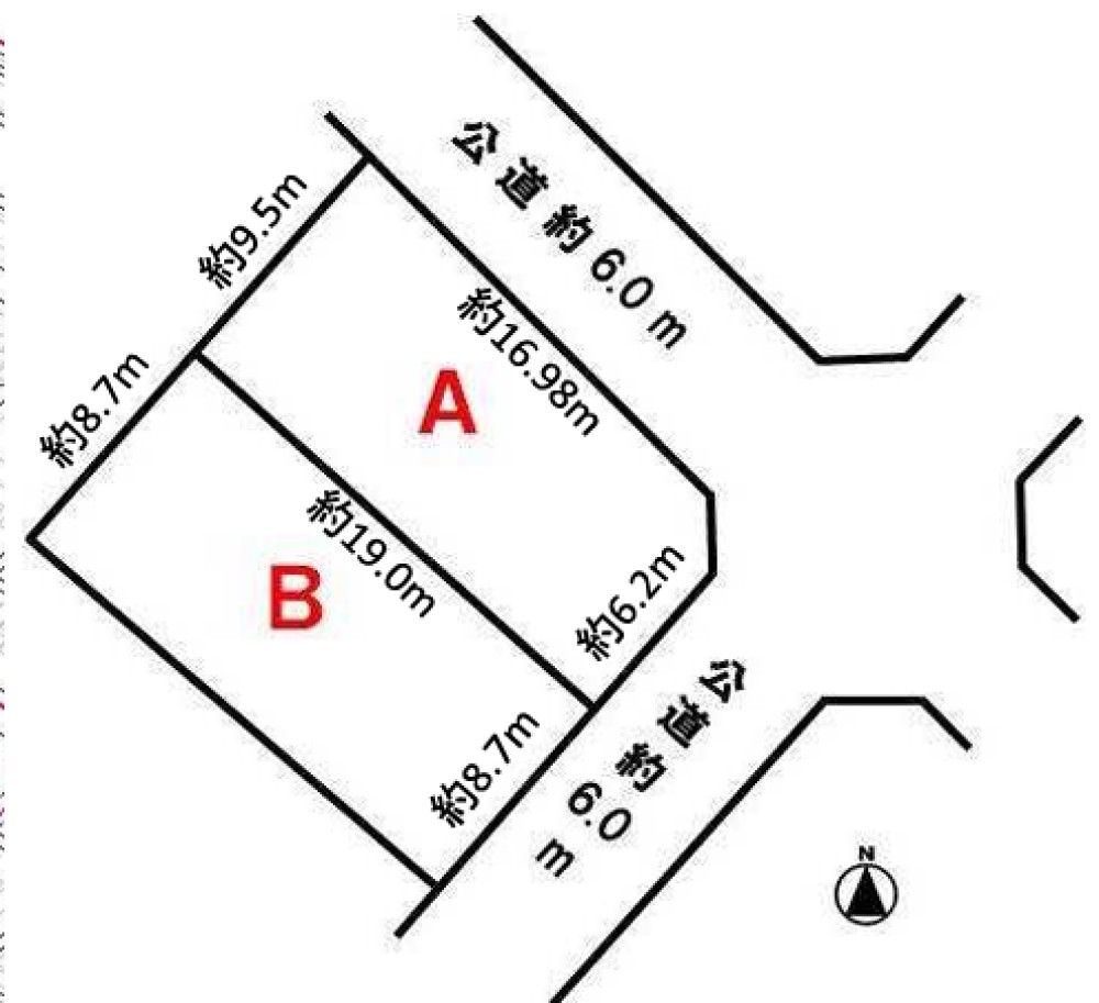 豊橋市つつじが丘二丁目　全2区画　A区画 画像1