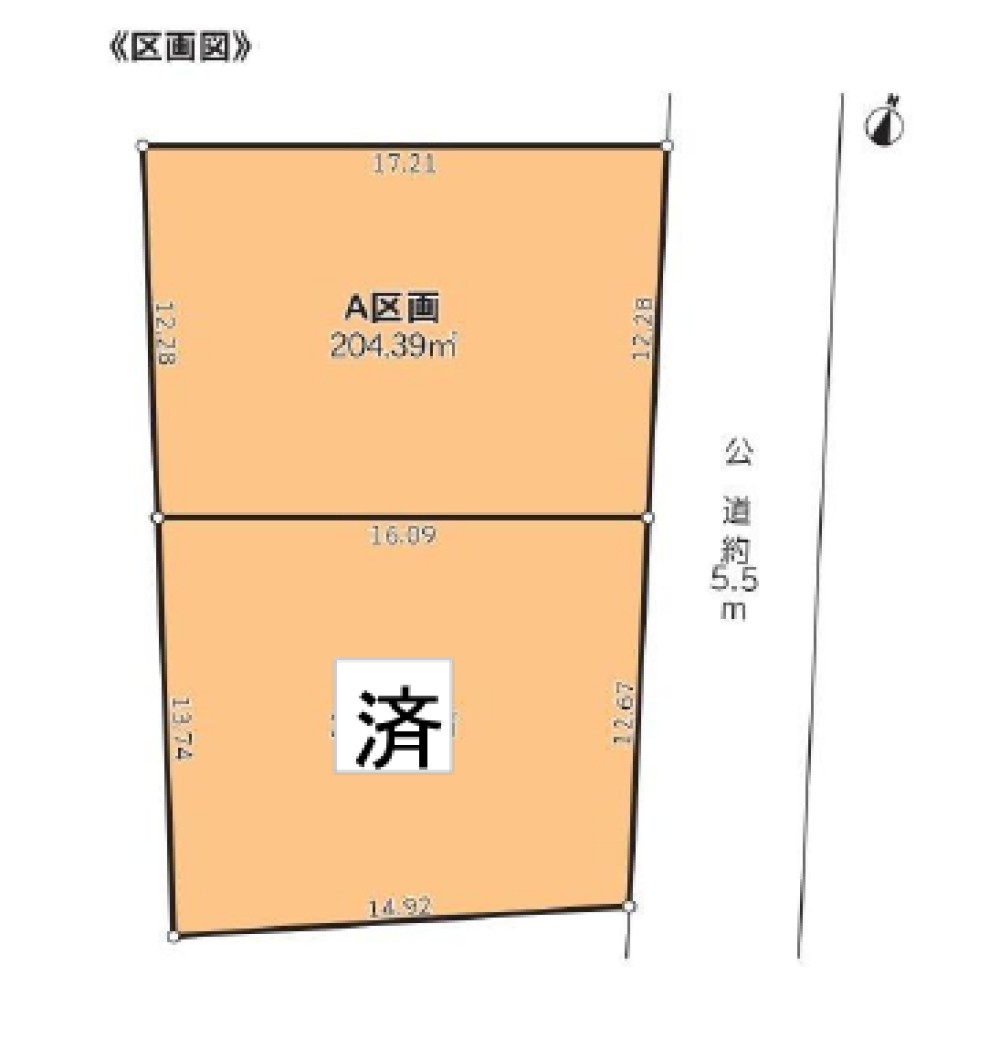西尾市一色町　全2区画　A区画 画像1