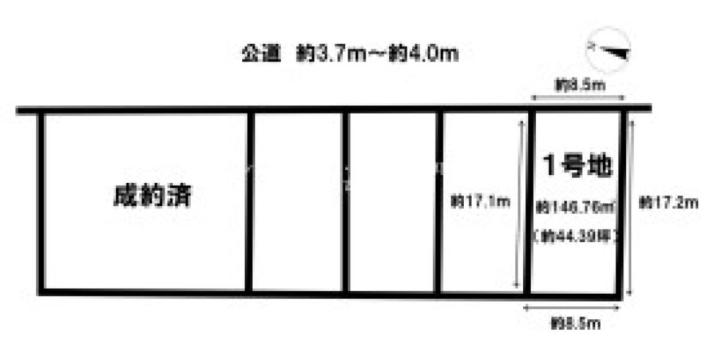 豊田市小川町　全5区画　1号地 画像1