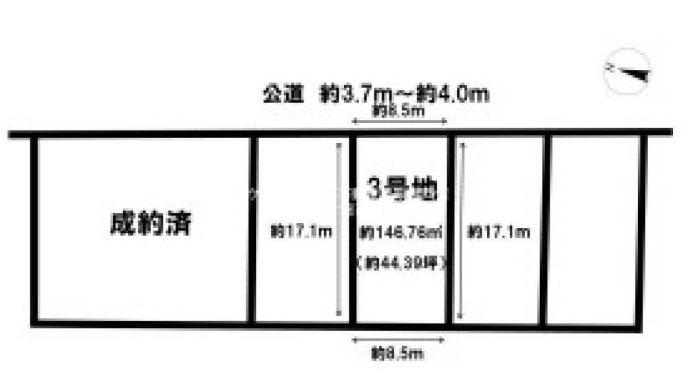 豊田市小川町　全5区画　3号地 画像1