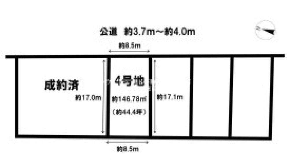 豊田市小川町　全5区画　4号地 画像1