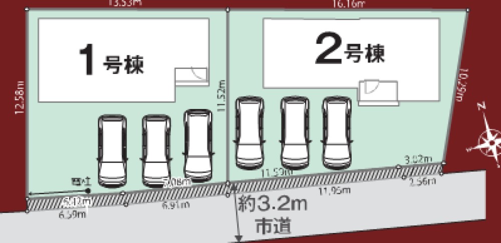 西尾市巨海町　全2棟　1号棟 画像1