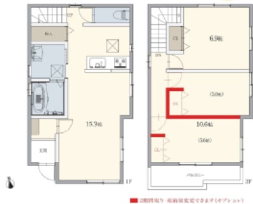 尾張旭市大塚町　全2棟　B号棟 画像2