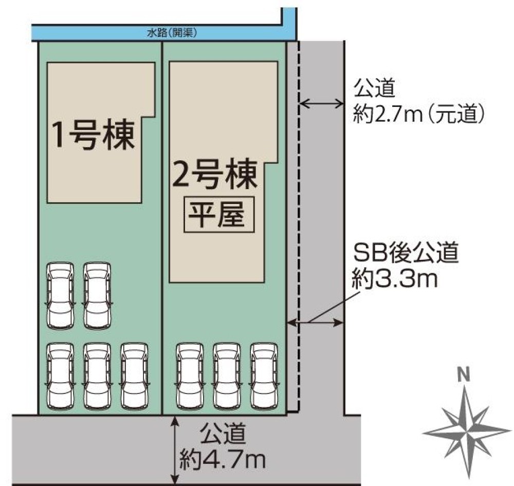 一宮市北方町　全2棟　2号棟 画像1