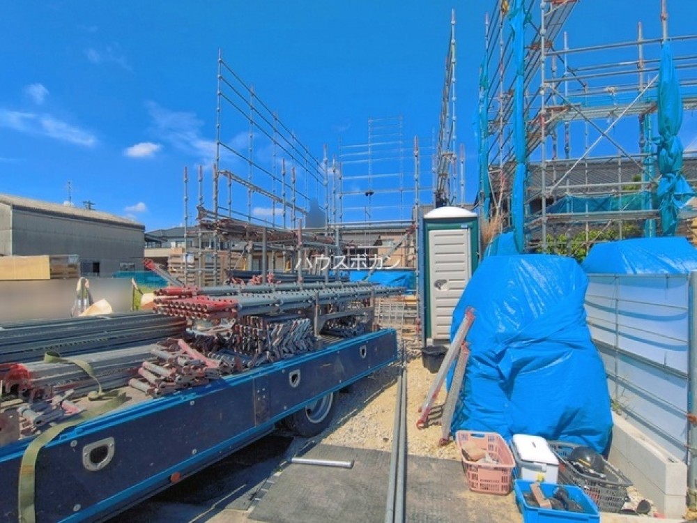 建築中の現場。完成が楽しみな新築戸建！
