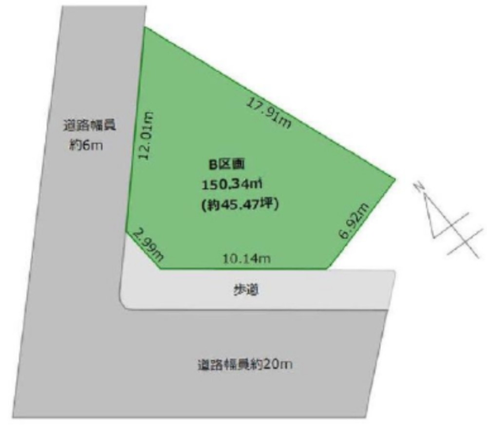 安城市桜井町城向　全2区画　B区画 画像1