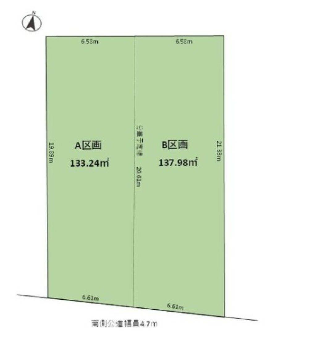 岩倉市八剱町　全2区画　B区画 画像1