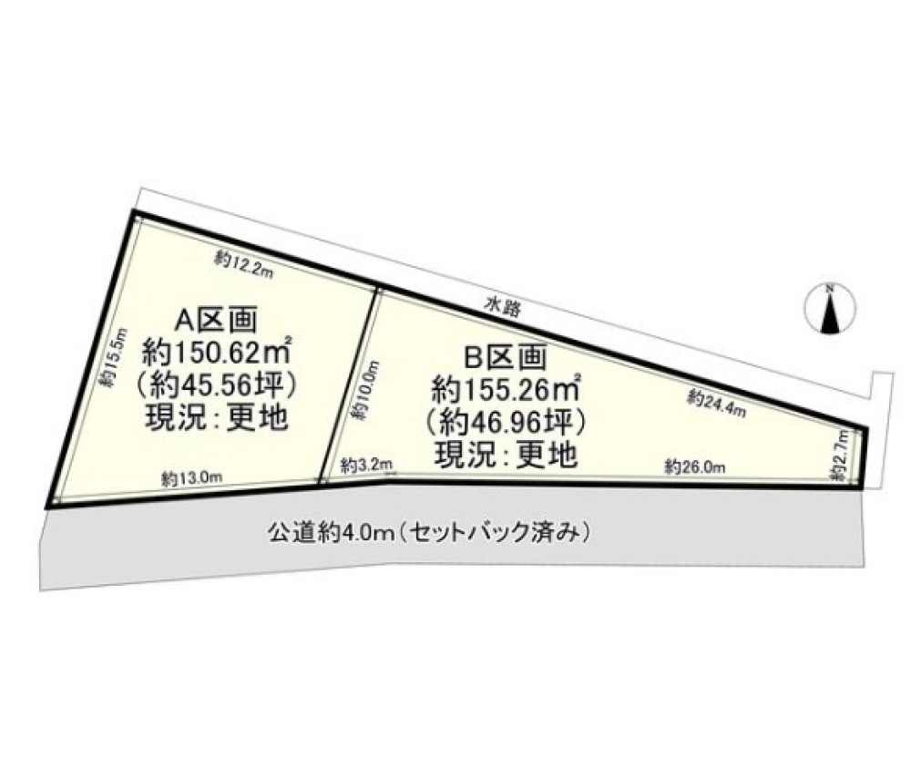 小牧市二重堀　全2区画　B区画 画像1