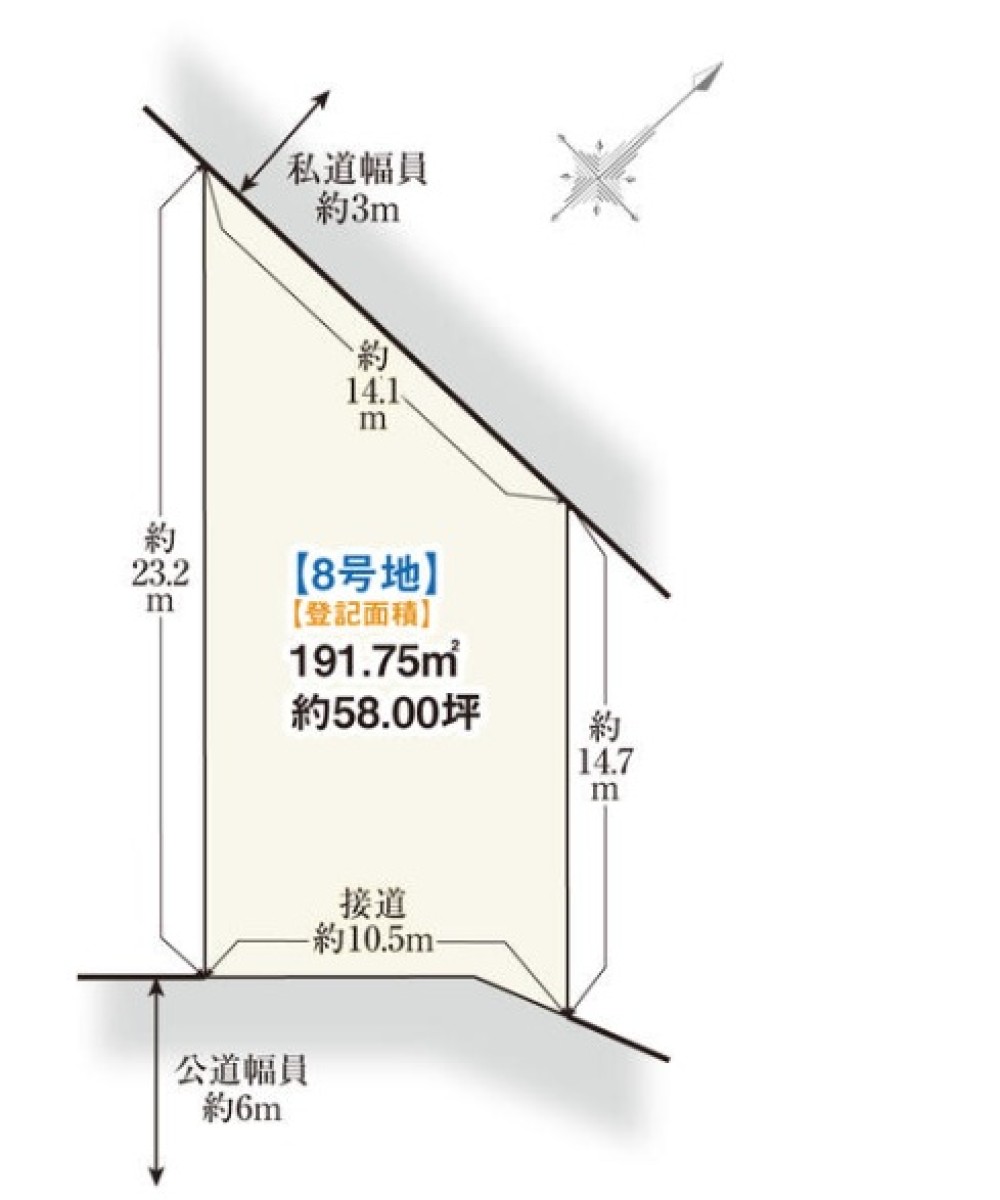 名古屋市守山区小幡北　全8区画　8号地 画像1