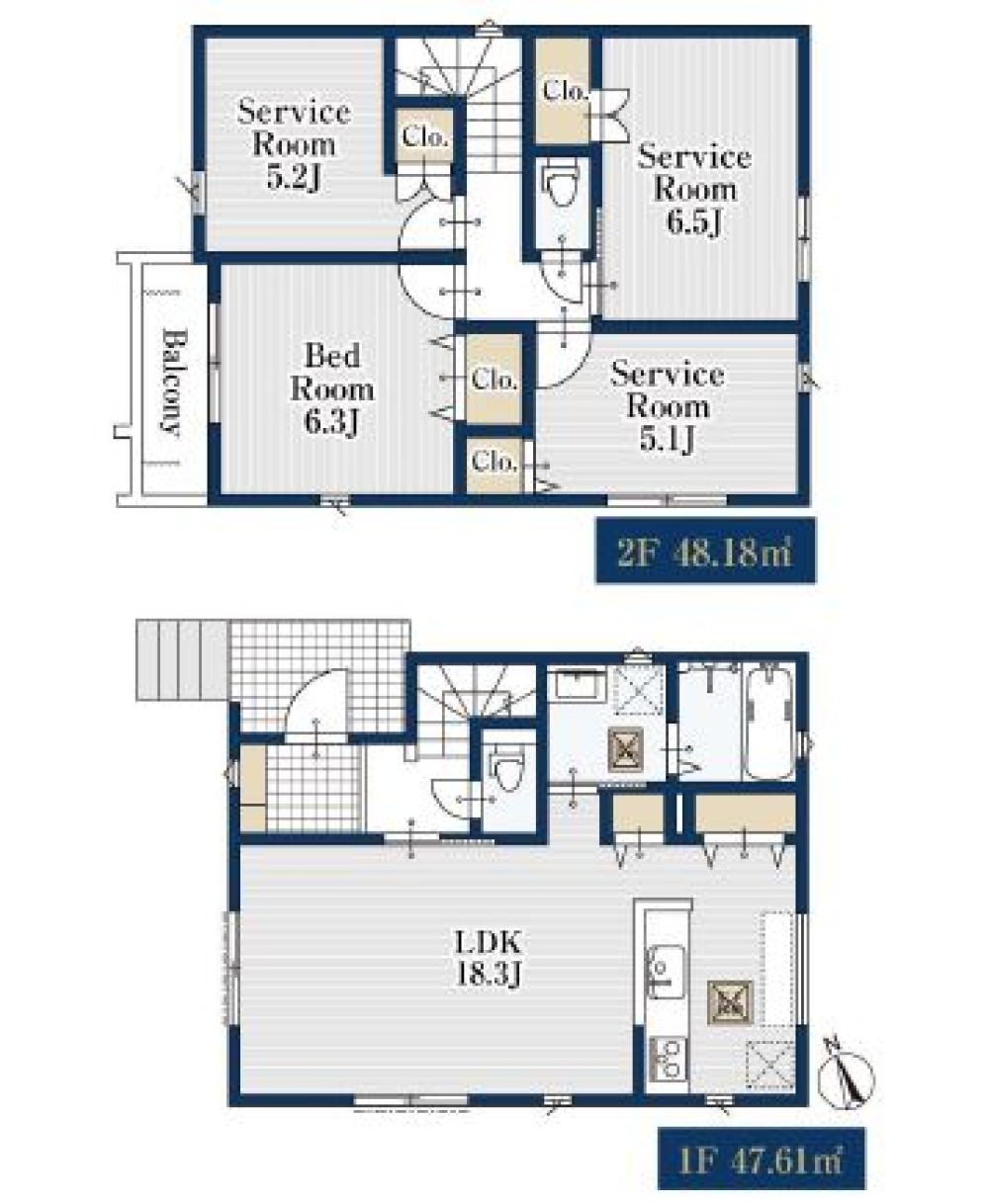 名古屋市緑区梅里二丁目　全3棟　2号棟 画像2