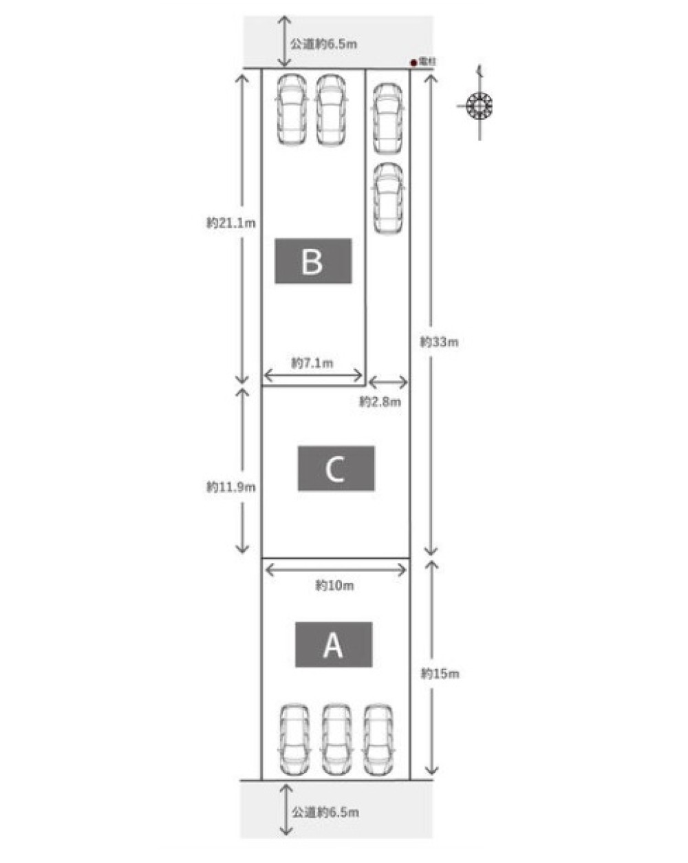 北名古屋市高田寺砂場　全3区画　B区画 画像1