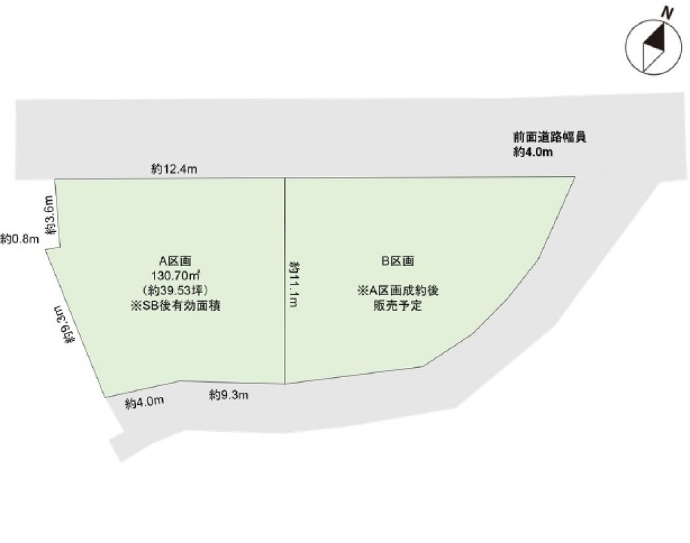 豊田市松平志賀町　全2区画　A区画 画像1