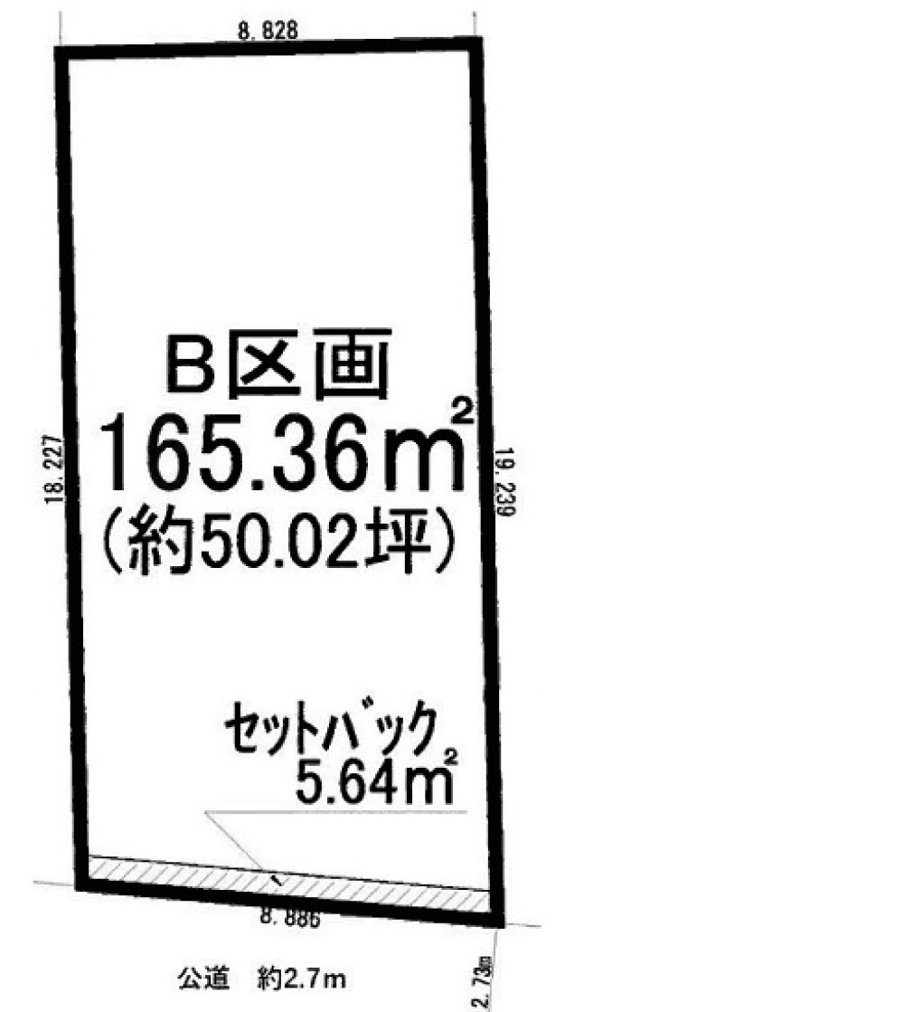 一宮市今伊勢町　全4区画　B区画 画像1