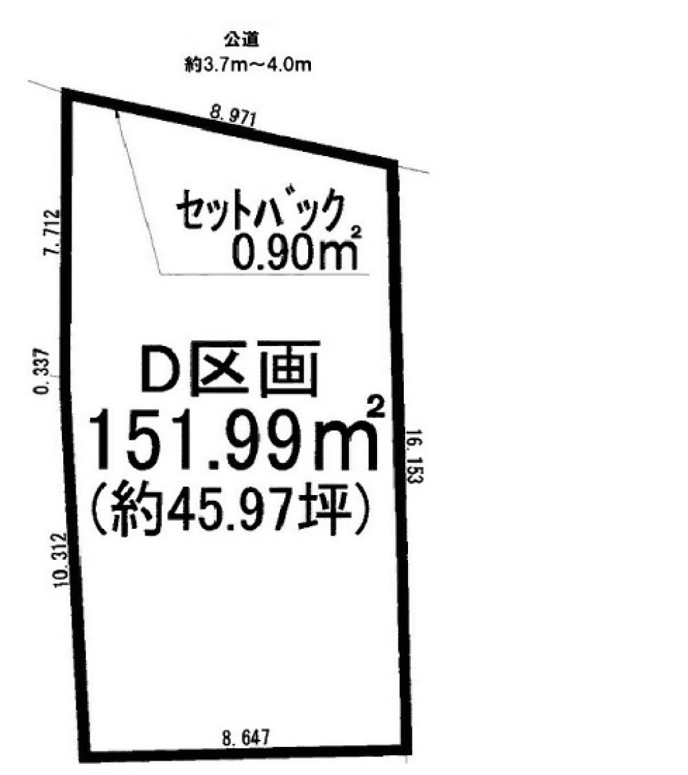 一宮市今伊勢町　全4区画　D区画 画像1