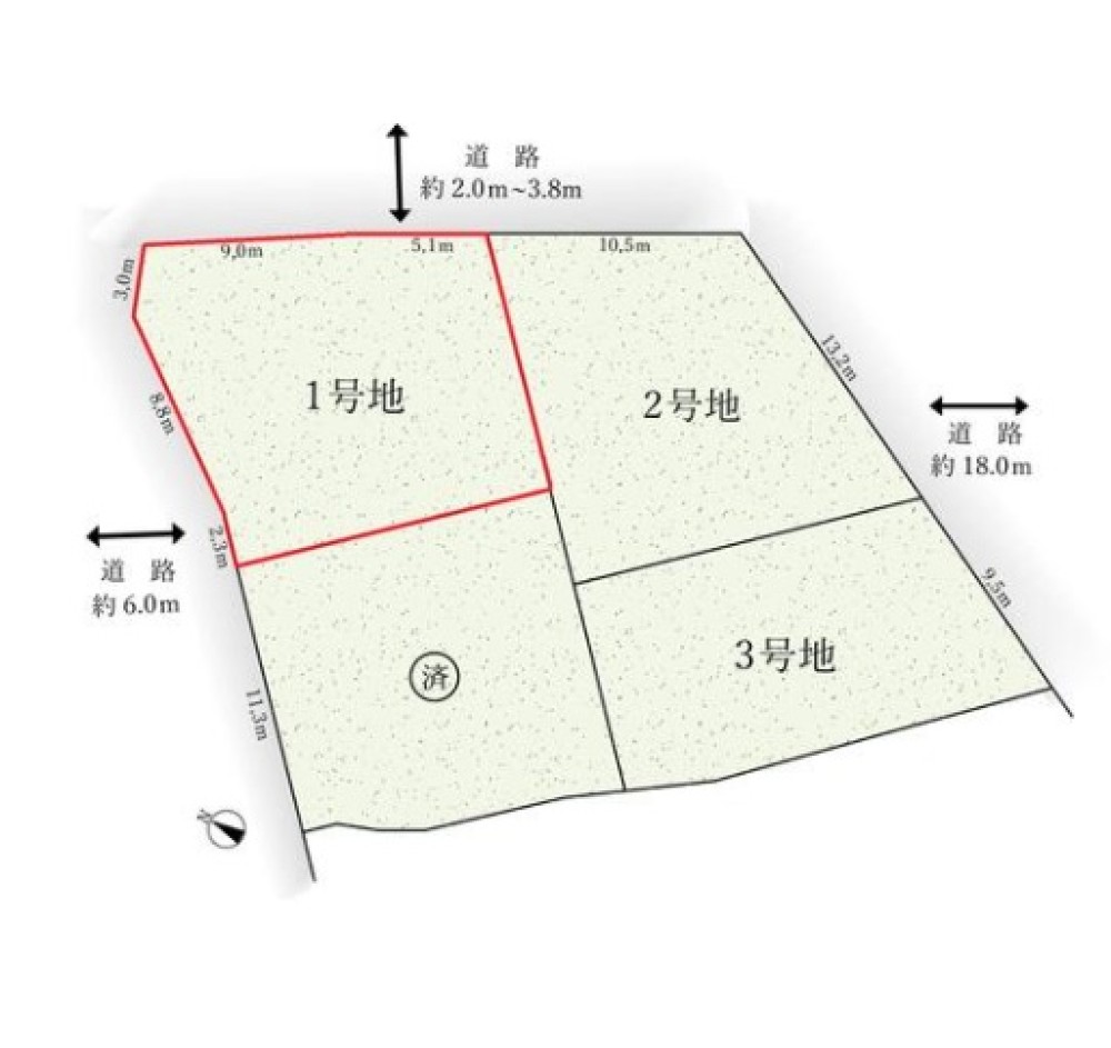 名古屋市緑区瀬木南　2期　全4区画　1号地 画像1