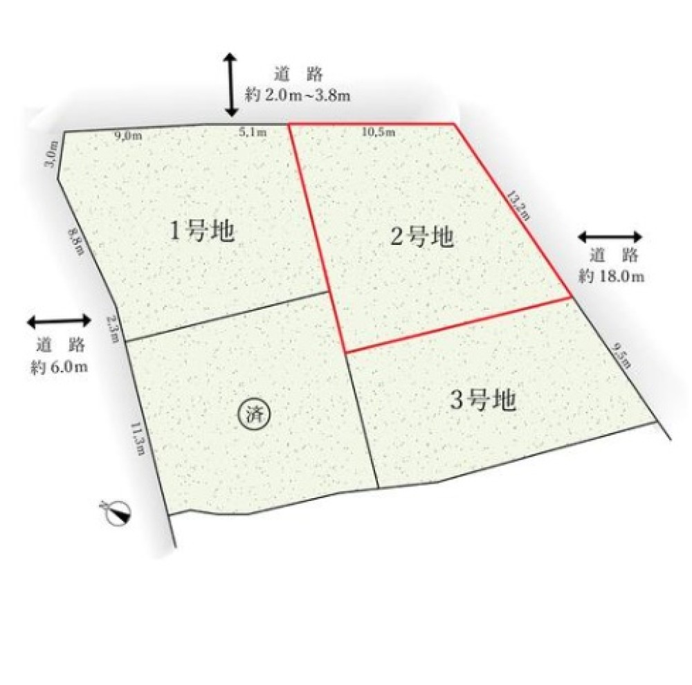名古屋市緑区瀬木南　2期　全4区画　2号地 画像1
