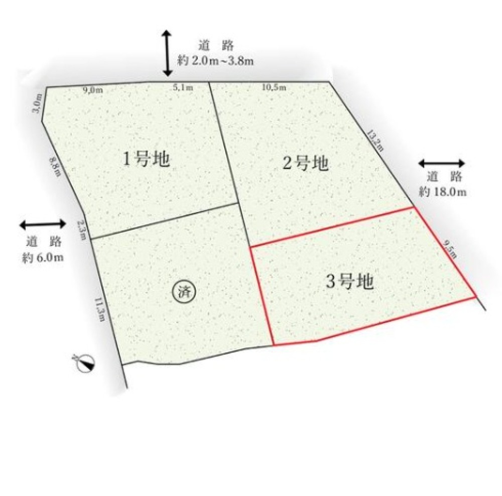 名古屋市緑区瀬木南　2期　全4区画　3号地 画像1