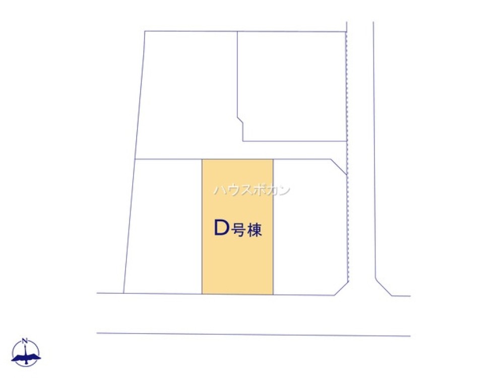 全5棟の分譲地、D号棟の区画図です！