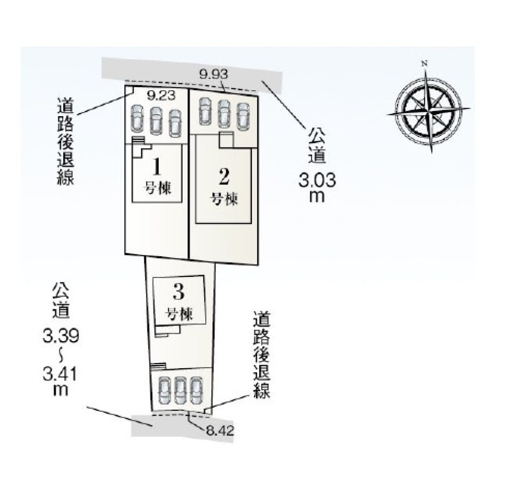 一宮市萩原町　全3棟　2号棟 画像1