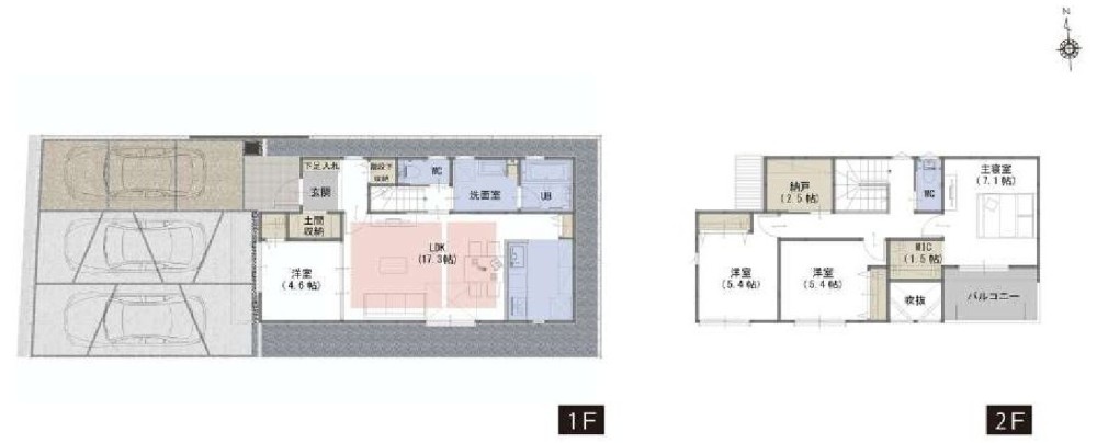 名古屋市中川区戸田明正一丁目　全4棟　B号棟 画像2