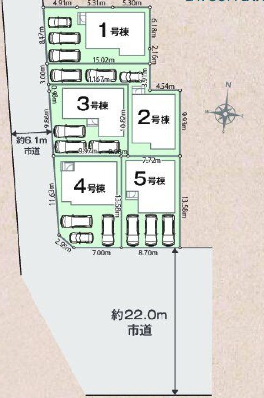 西尾市新渡場　01期　全5棟　1号棟 画像1