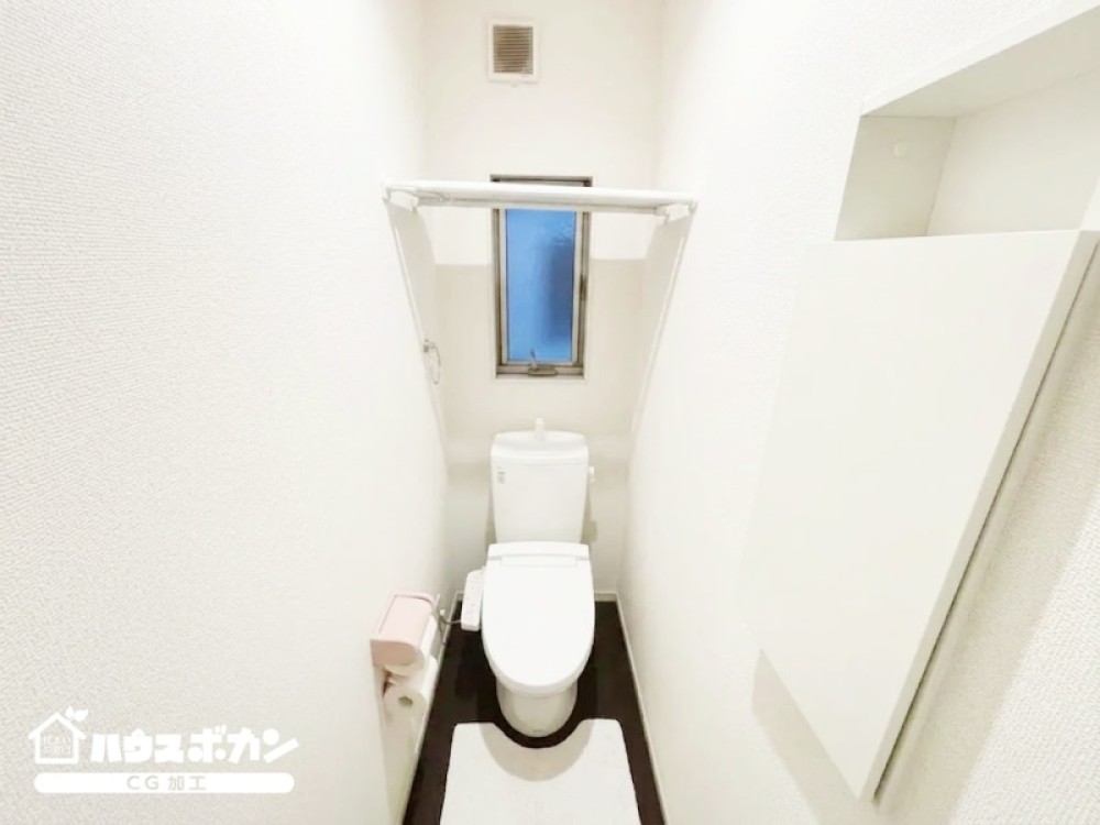 2ヶ所トイレで朝の混雑も軽減！