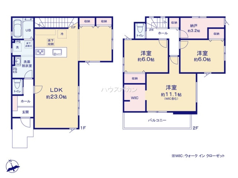 広々LDK約23帖！全居室収納完備◎