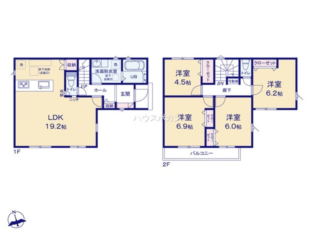 半田市花園町六丁目　全2棟　1号棟 画像5